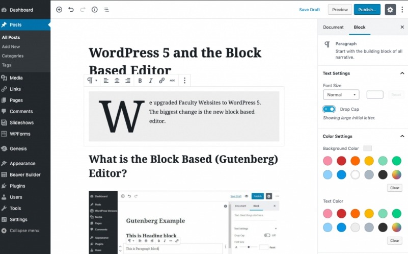 Block Editor - Gutenberg